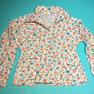 Vintage Playmore Floral Top Girls Size 10